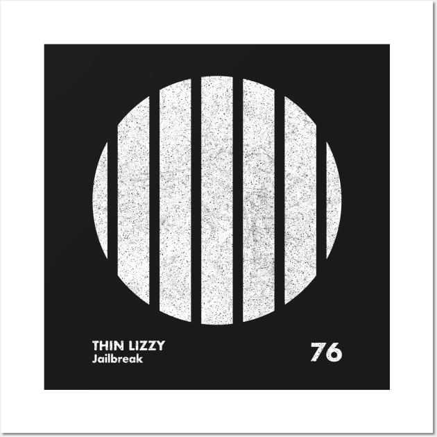 Thin Lizzy Jailbreak / Minimal Graphic Design Tribute Wall Art by saudade